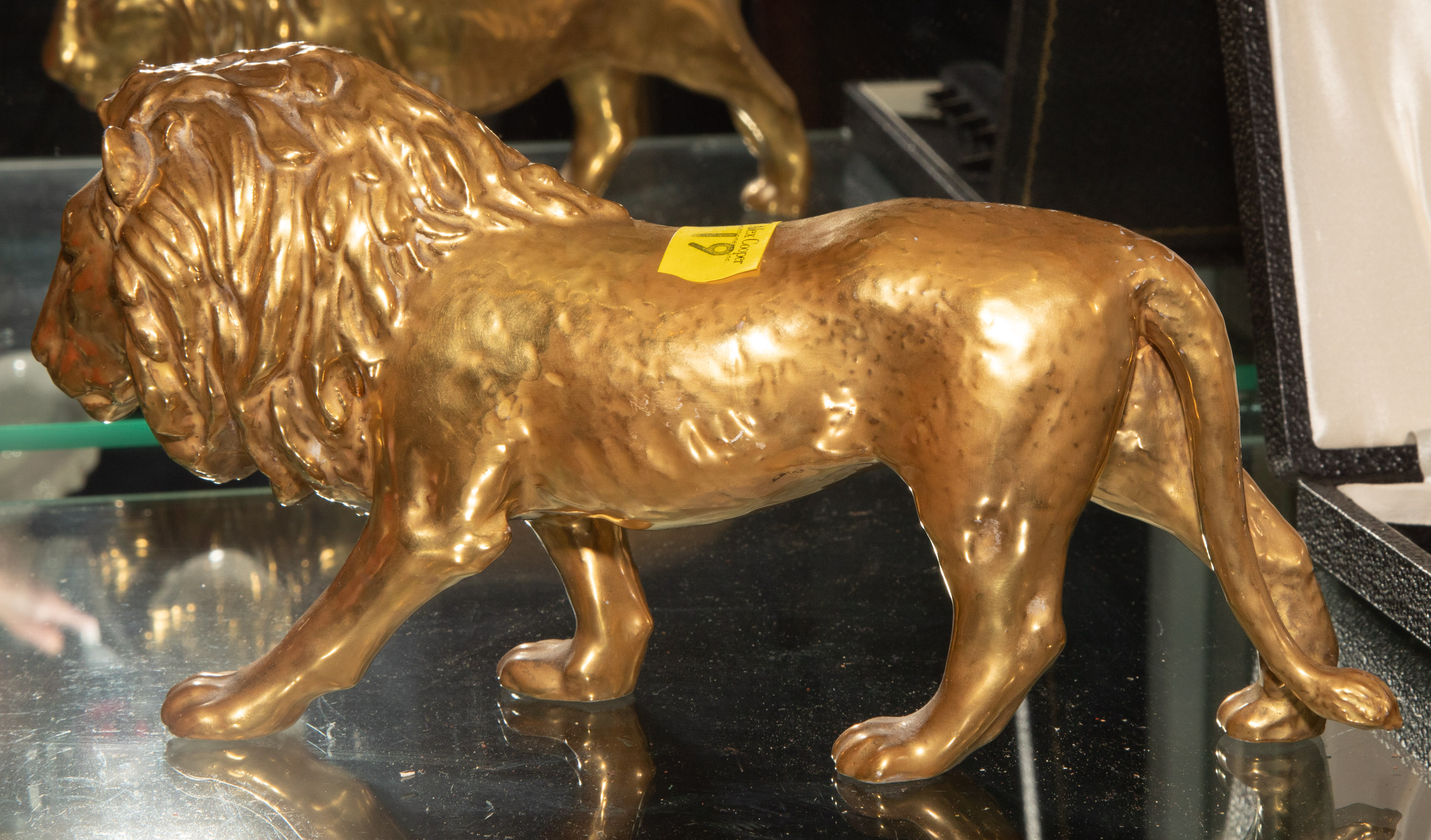 Appraisal: COALPORT GILT PORCELAIN LION