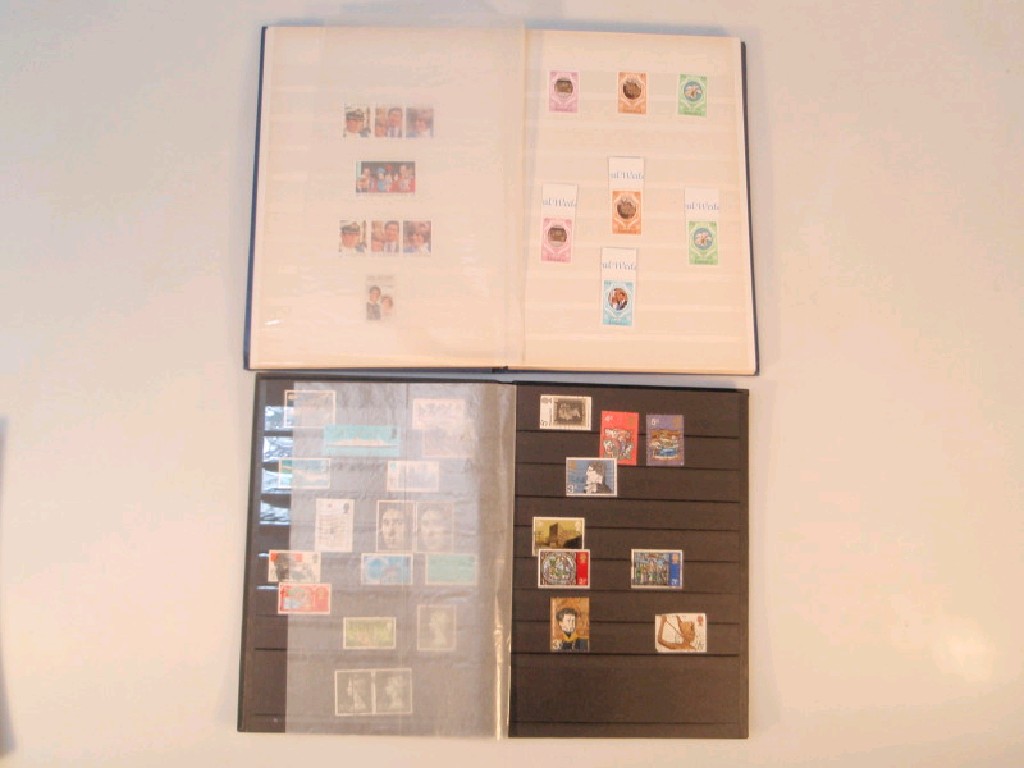 Appraisal: Two stock books containing stamps of modern day commemorative's to