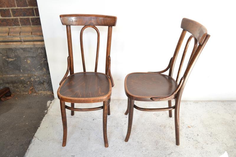 Appraisal: A SET OF FOUR EARLY BENTWOOD CHAIRS STAMPED A P