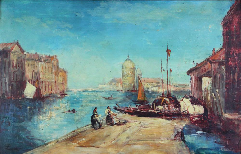 Appraisal: STYLE OF FELIX ZIEM FRENCH - VENICE Oil on panel