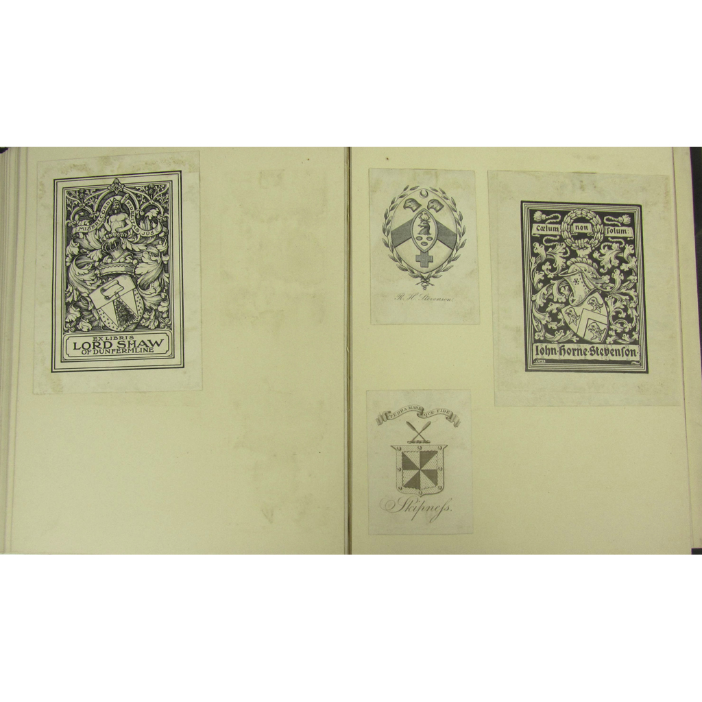 Appraisal: A Collection of Heraldic and other Bookplates including bookplates from