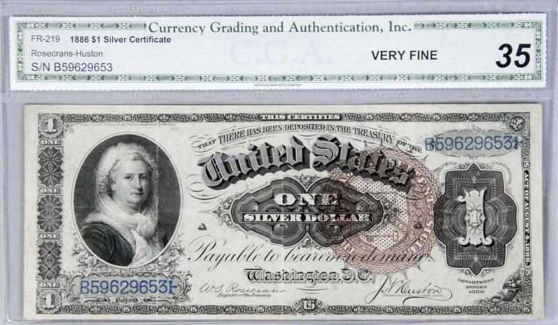 Appraisal: Silver Certificate CGA VF- T