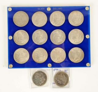 Appraisal: Lot Of Silver Dollar Coins Morgan F AU BU -O