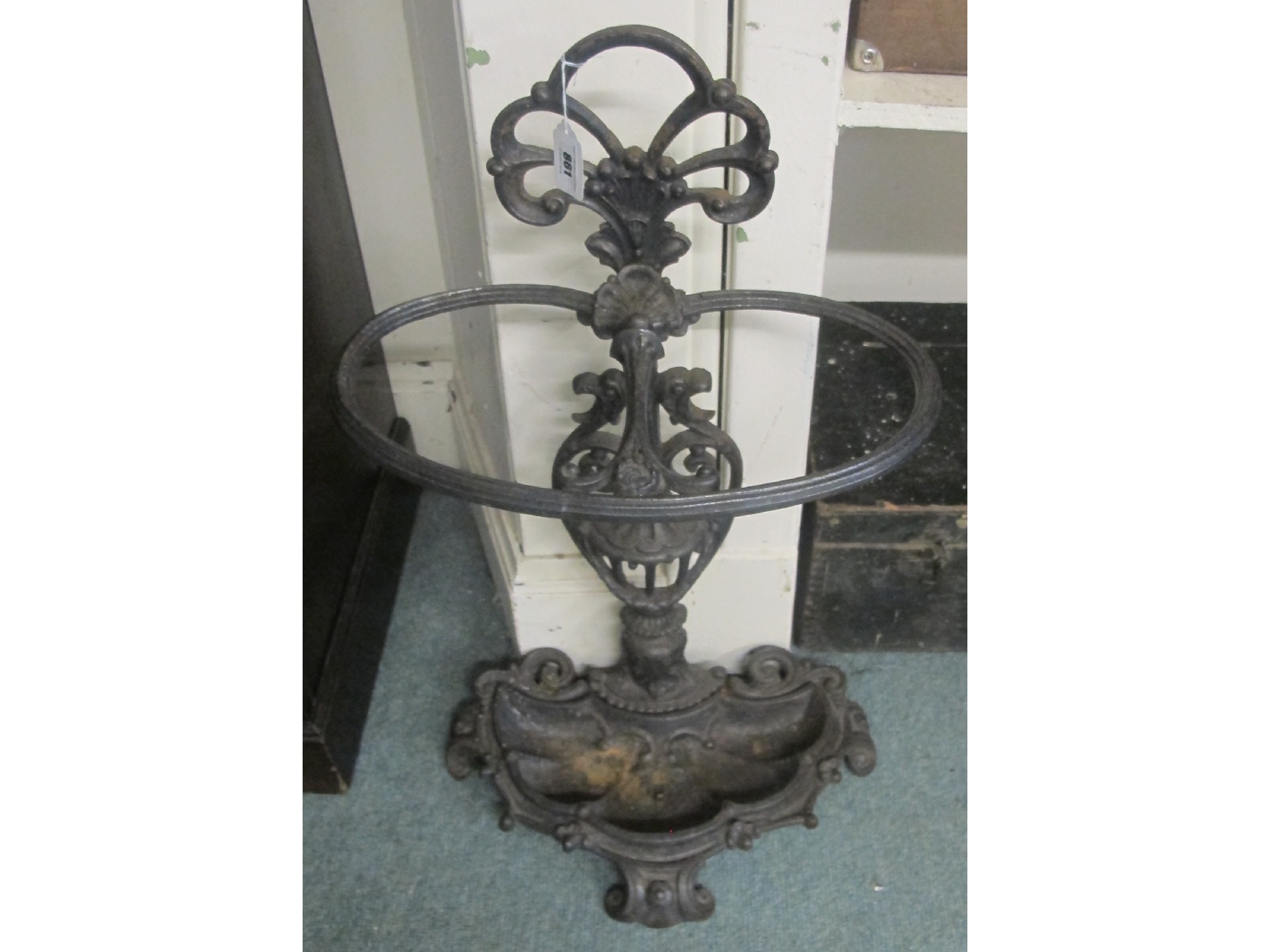 Appraisal: A Victorian cast iron stick stand