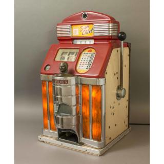 Appraisal: Jennings Sun Chief Nickel Slot Machine Lighted front Circa Dimensions