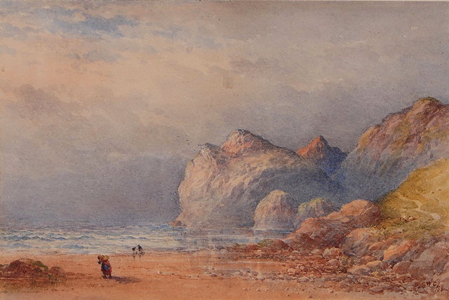 Appraisal: WILLIAM COOK OF PLYMOUTH act - A rocky Cornish coastal