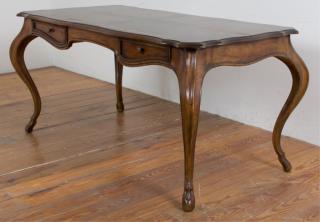 Appraisal: Heritage Grand Tour Walnut Desk Heritage Grand Tour two drawer