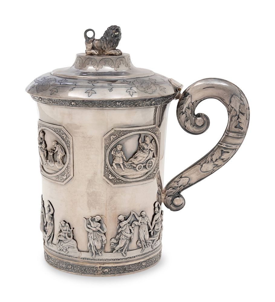 Appraisal: A Russian Silver Tankard A Russian Silver Tankard Peter Mueller