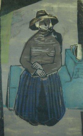 Appraisal: Libehards ' Portrait of a Seated Womanartist proof lithograph cm