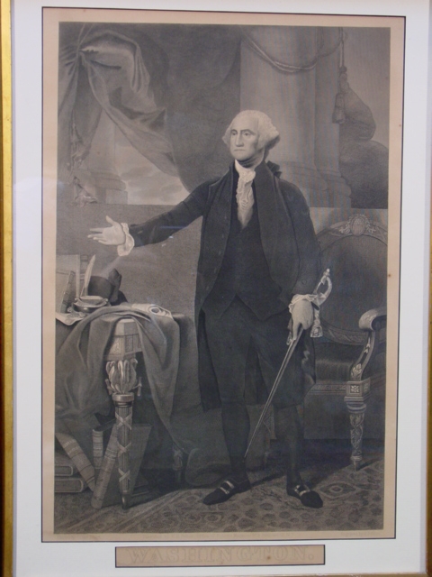 Appraisal: OLIVER PELTON AFTER GILBERT STUART - GEORGE WASHINGTON Engraving Plate