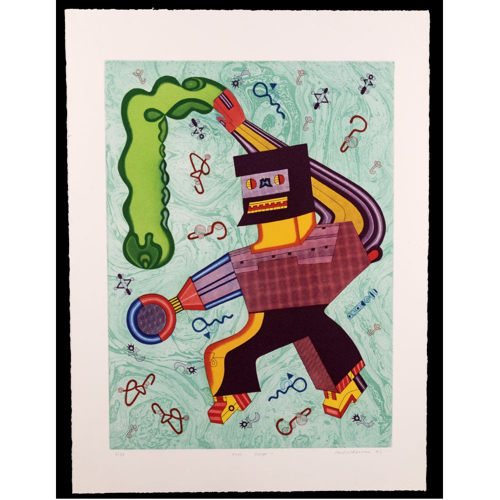 Appraisal: KARL WIRSUM AMERICAN OOPS GOOPS ETCHING AND AQUATINT pencil signed