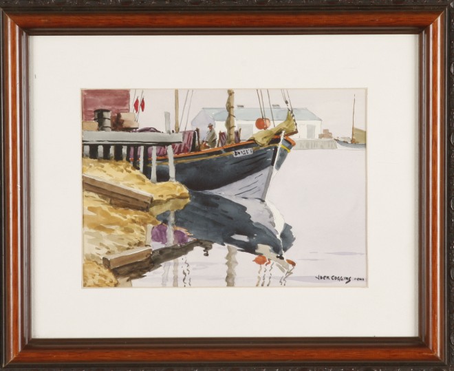 Appraisal: Jack Banham Coggins Reflections Gaspe watercolor x sight SLR Jack