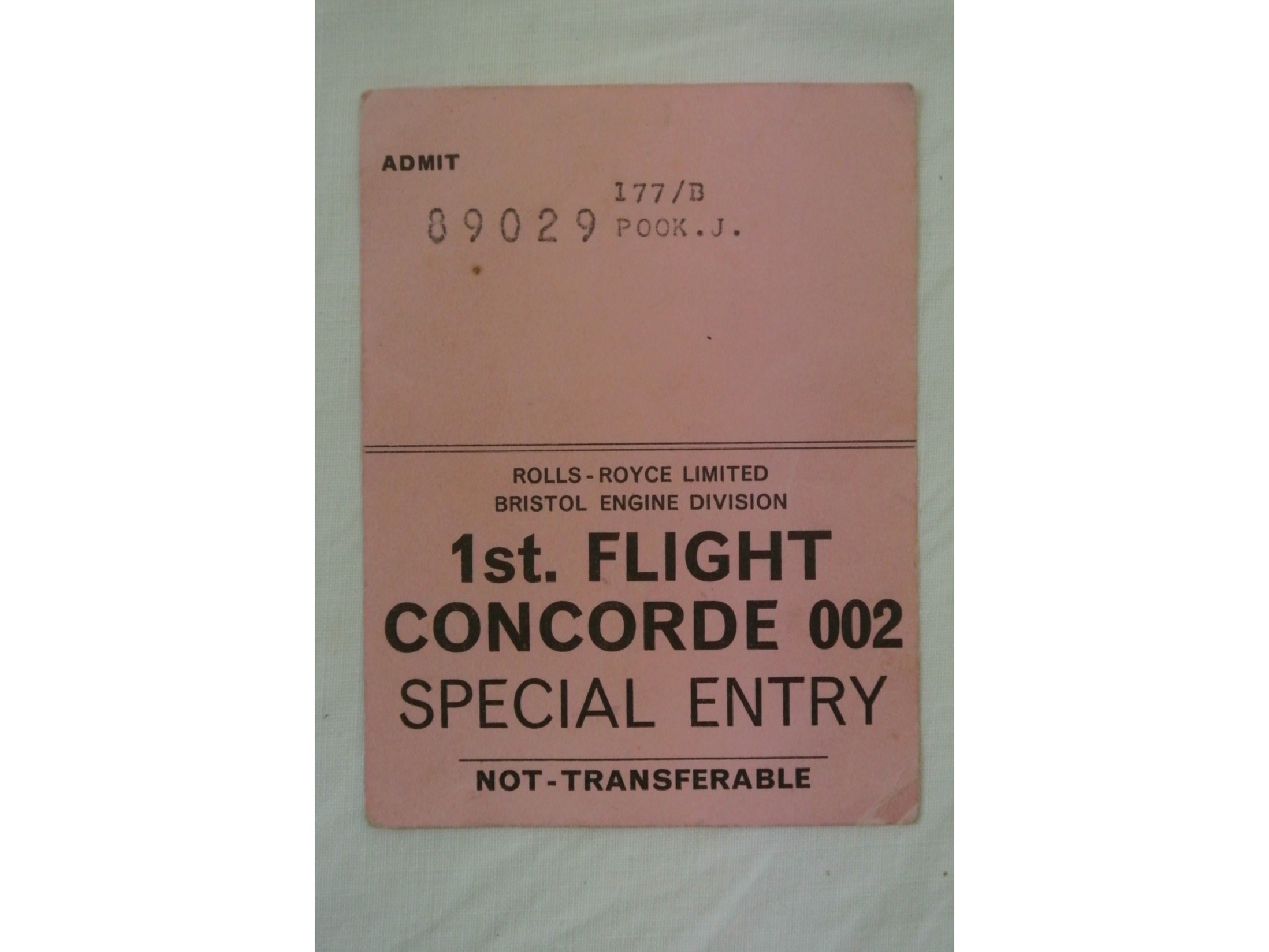 Appraisal: A Rolls Royce Ltd Bristol Engine Division First Flight Concorde