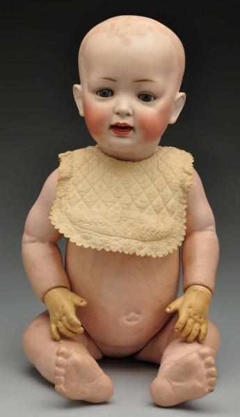 Appraisal: Large Character Baby Doll Description German bisque socket head by