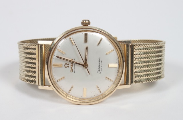 Appraisal: Omega Seamaster gentleman's wristwatch K gold case Italian K gold