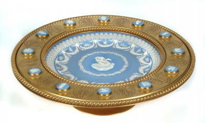 Appraisal: A BLUE JASPER WARE CIRCULAR SHALLOW DISH moulded and applied