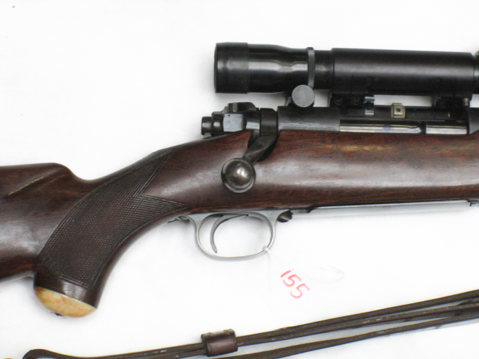 Appraisal: WINCHESTER MODEL BOLT ACTION RIFLE Gov't - caliber barrel checkered