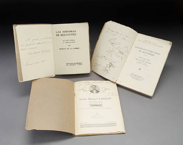 Appraisal: Music Inscribed Collection of approximately volumes of music history and