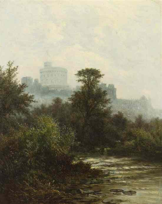 Appraisal: Walter Heath Williams British - Country Castle oil on canvas