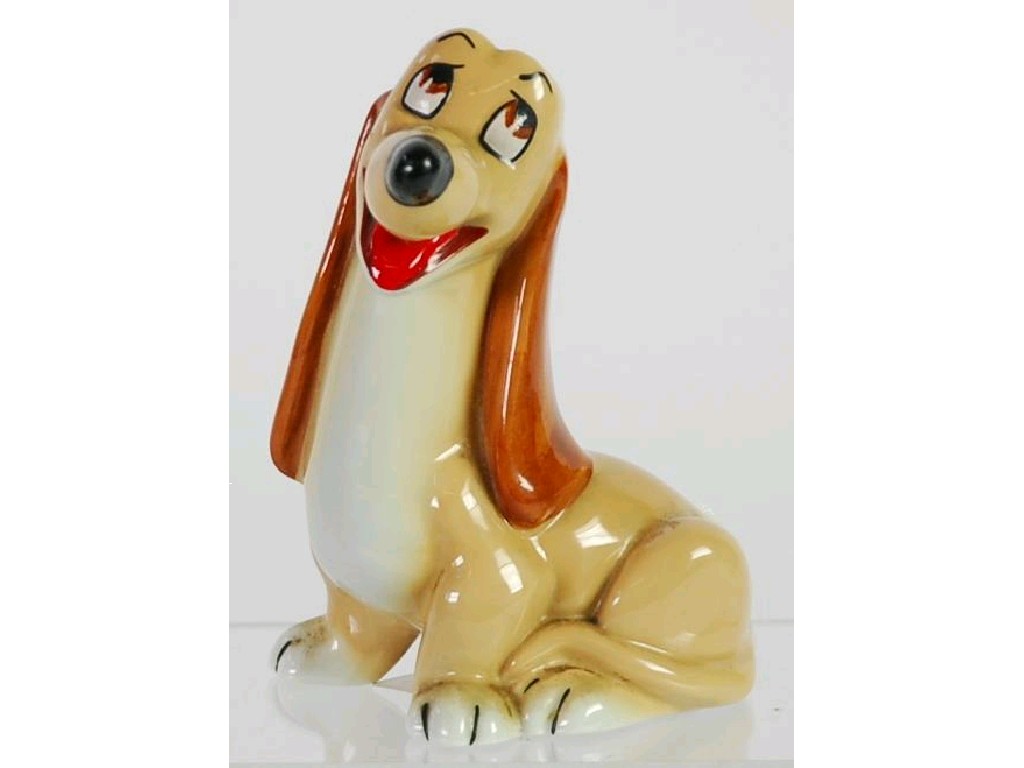 Appraisal: WADE WALT DISNEY 'BLOW UP' CHINA FIGURE OF THE DOG