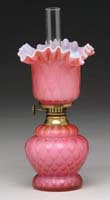 Appraisal: VERY RARE ROSE DQMOP MINI LAMP S - Rose colored