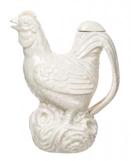 Appraisal: A BLANC-DE-CHINE EWER IN THE FORM OF A CHICKEN the