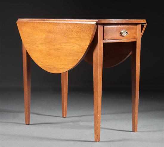 Appraisal: Federal style mahogany Pembroke table th century in H in