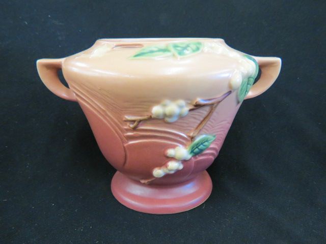 Appraisal: Roseville Snowberry Art Pottery Vase pink excellent