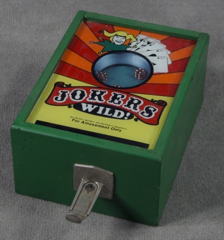 Appraisal: Jokers Wild Dice Trade StimulatorTable-top dice game Reads Jokers Wild