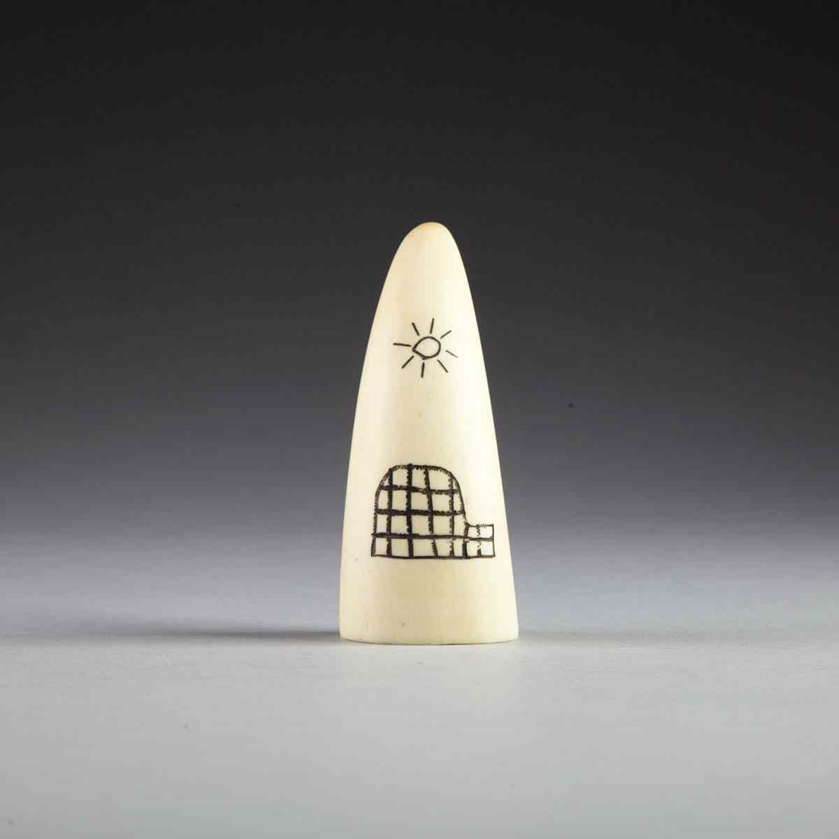 Appraisal: JOE POODLAT - E - Spence Bay CARVED TUSK height