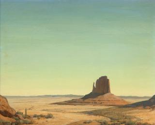 Appraisal: Clyde Eugene Scott ''The Luring Distance'' Mittens Monument Valley Park