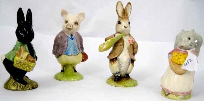 Appraisal: Royal Albert Beatrix Potter Figures Benjamin Ate a Lettuce Leaf