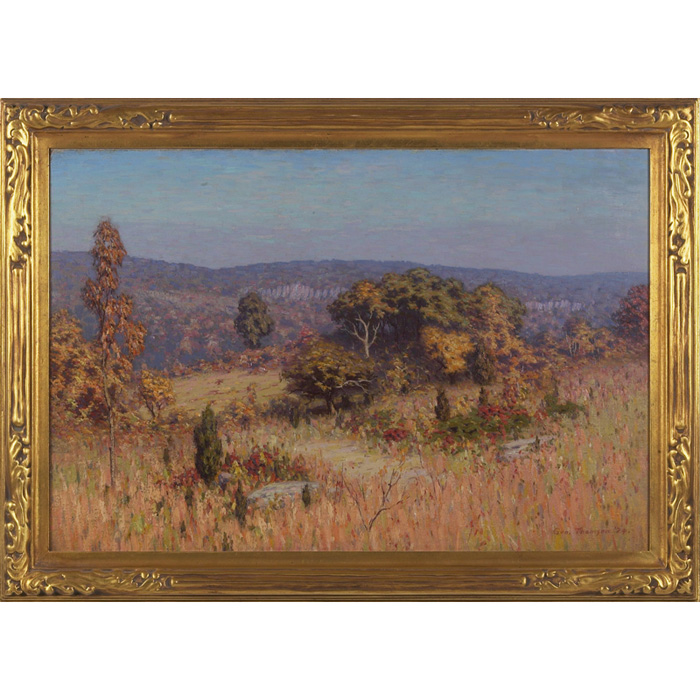 Appraisal: George Albert Thompson American - Among the Hills oil on