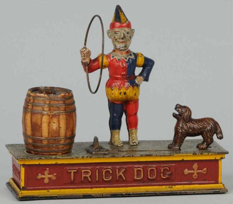 Appraisal: Cast Iron Trick Dog Mechanical Bank Description Manufactured by Shepard