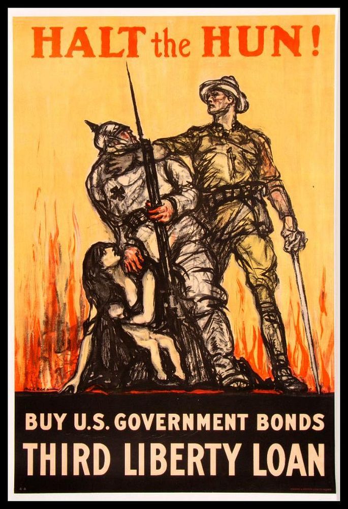 Appraisal: Henry P RALEIGH - Vintage World War I Poster Halt