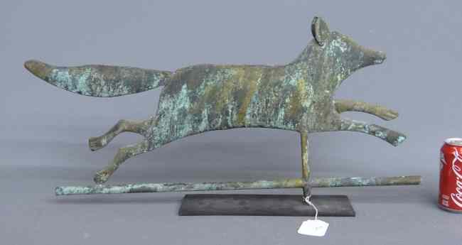 Appraisal: Running fox weathervane '' W '' Ht