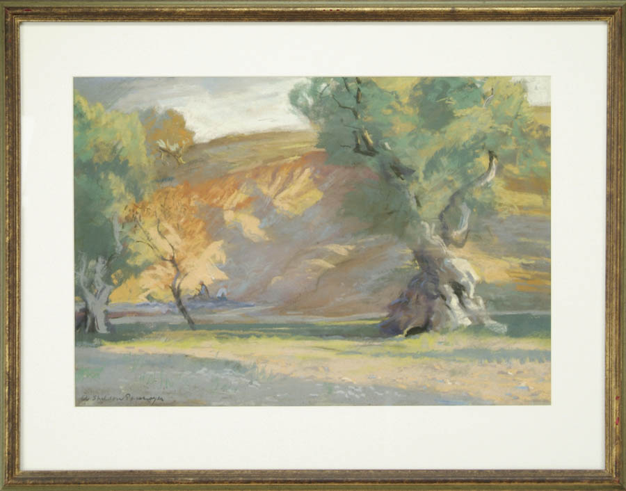 Appraisal: ALBERT SHELDON PENNOYER American - FIGURES IN A LANDSCAPE Pastel