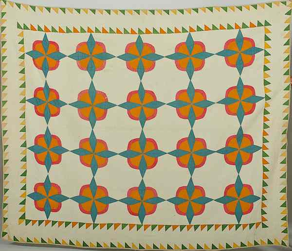 Appraisal: Ohio Pinwheel Quilt American Camden OH th century A pieced