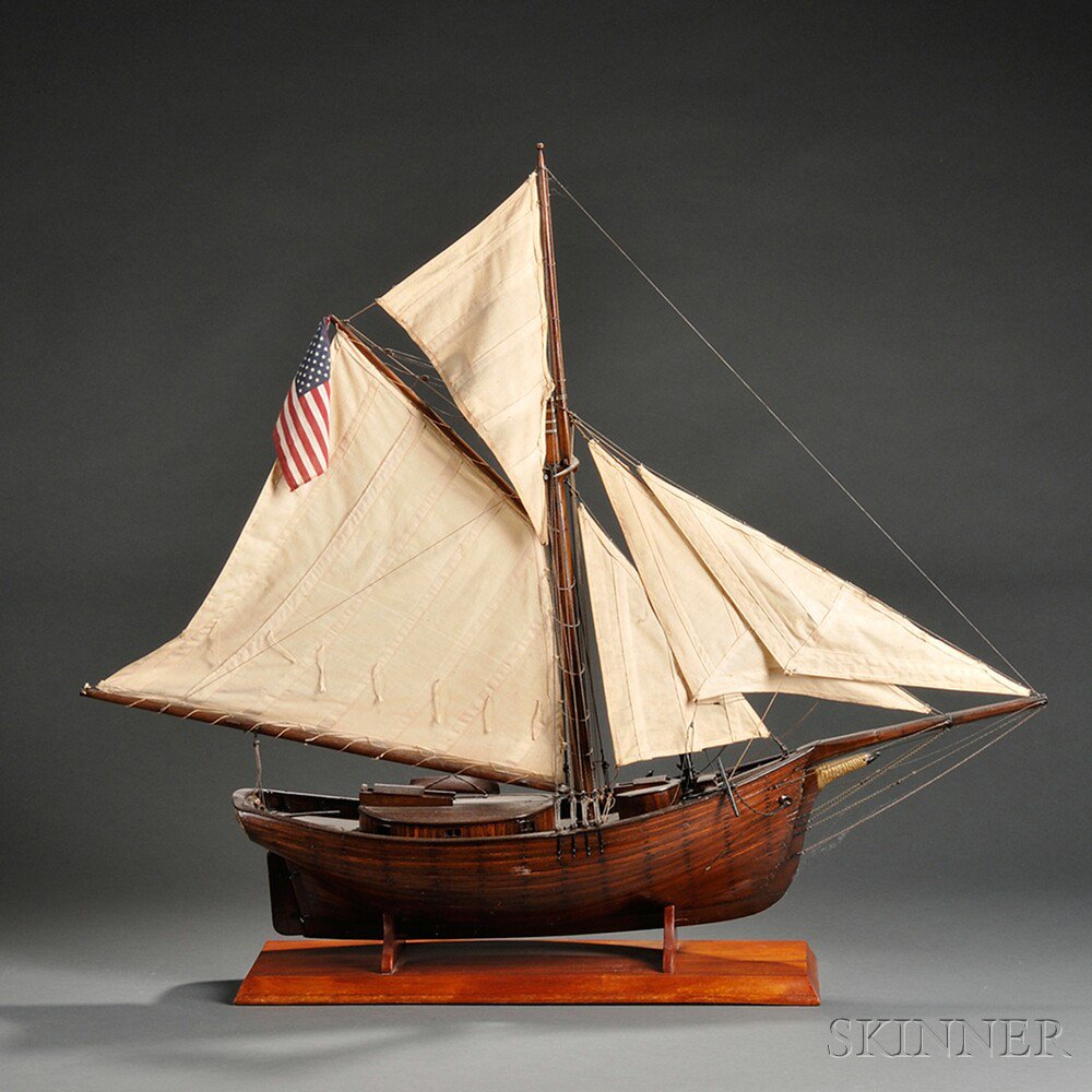 Appraisal: Full Model of a Sloop America early th century the