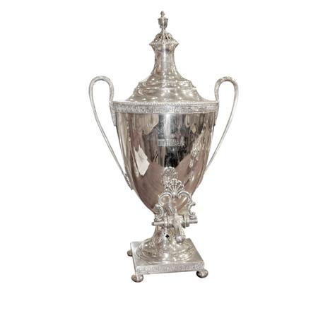 Appraisal: Sheffield Neoclassical Style Silver Plated Hot Water Urn Estimate nbsp