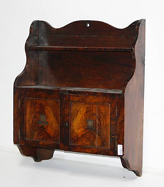 Appraisal: A George III mahogany hanging cabinet height in width in