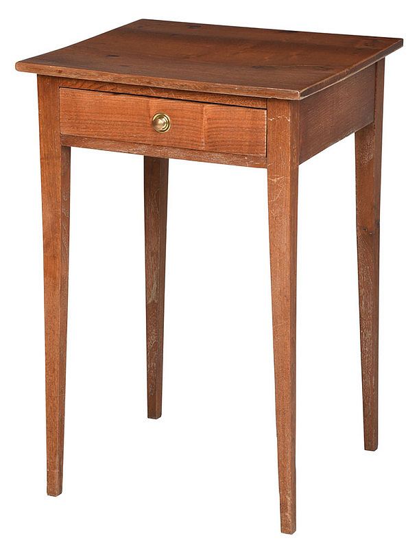 Appraisal: American Federal Walnut One Drawer Stand probably Southern states early