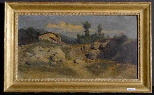 Appraisal: CALAME ALEXANDRE Vevey - Menton Umkreis Gebirgslandschaft l auf Karton