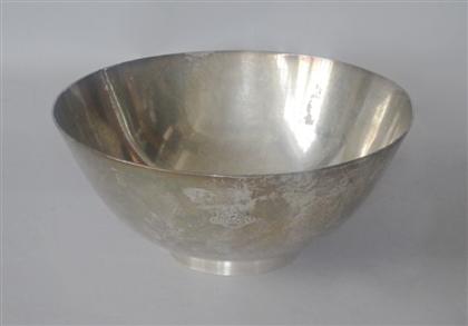 Appraisal: Sterling silver bowl tiffany co new york ny th century