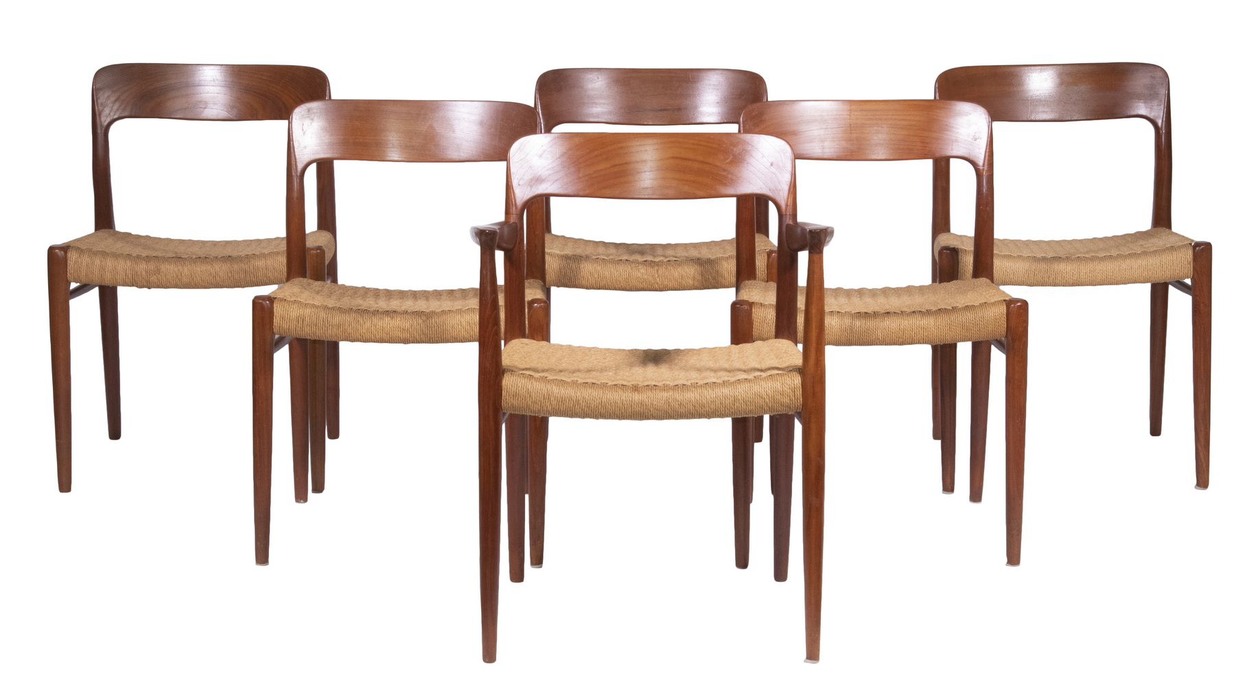 Appraisal: SET OF DANISH MODERN DINING CHAIRS Midcentury Teak Dining Chairs