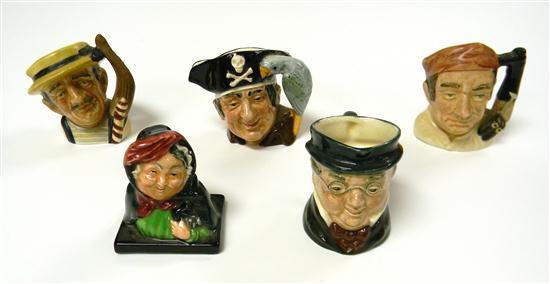 Appraisal: Four small Royal Doulton toby jugs including Mr Pickwick Bootmaker