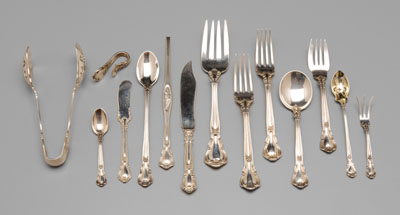 Appraisal: Gorham Chantilly Sterling Flatware pieces including large group serving pieces