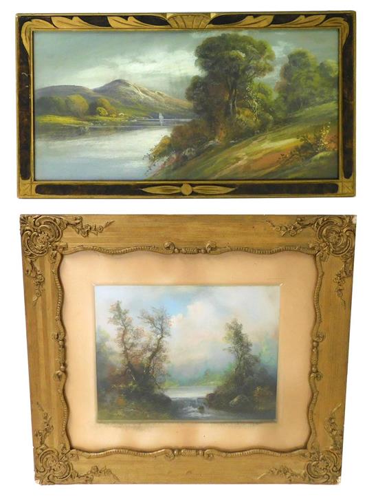 Appraisal: William Henry Chandler American - two pastels on paper depicting