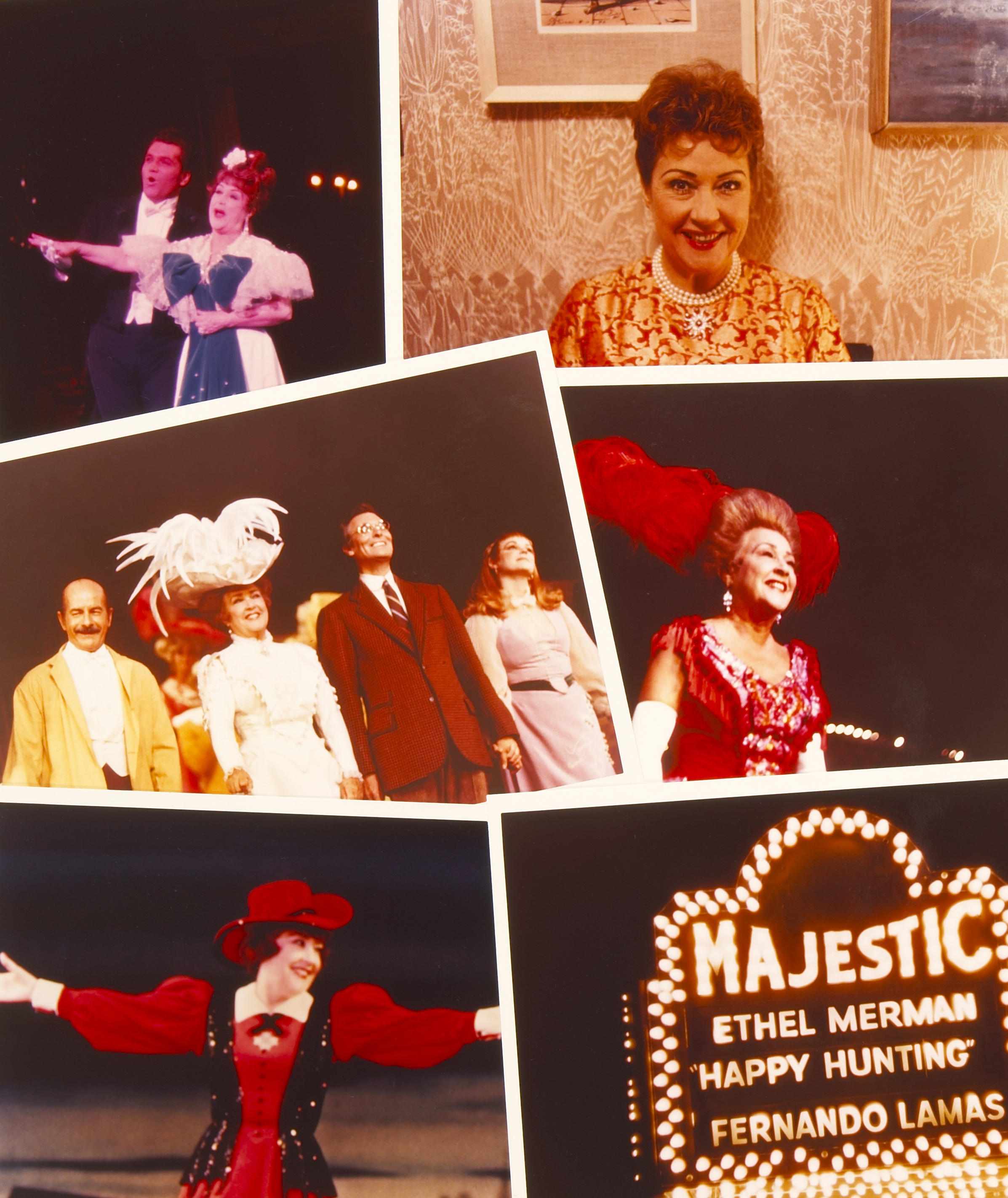 Appraisal: Ethel Merman photo albums Two custom-made photo binders containing approximately