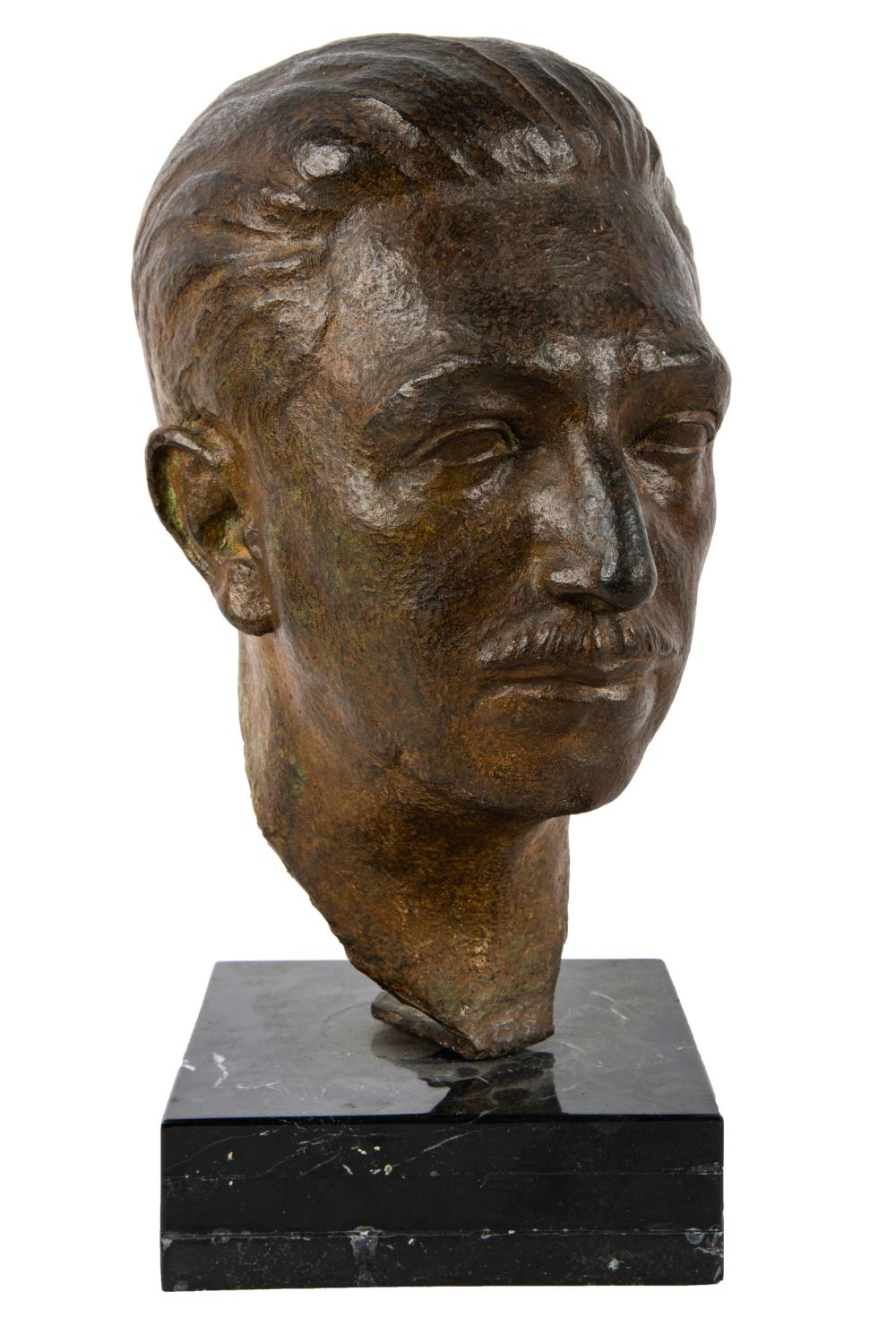 Appraisal: ROCCI MIGUEL ALEMAN bronze the bust inches high Condition